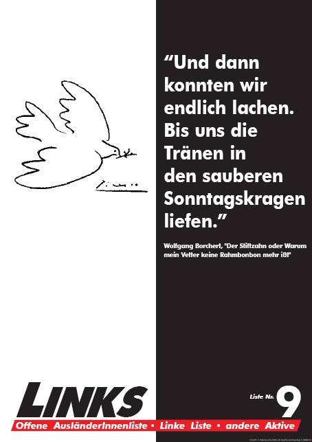 „Und dann konnten wir endlich lachen. Bis uns die Tränen in den sauberen Sonntagskragen liefen.“ Wolfgang Borchert, „Der Stiftzahn oder Warum mein Vetter keine Rahmbonbons ißt&ldqou;.