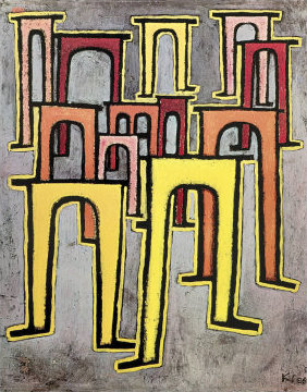 „Revolution des Viaductes“, Paul Klee, 1937.