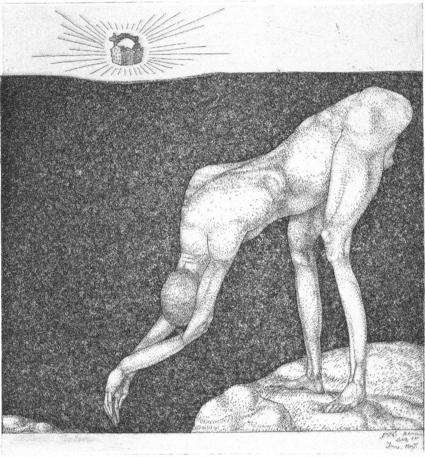 Paul Klee - Ein Mann versinkt vor der Krone