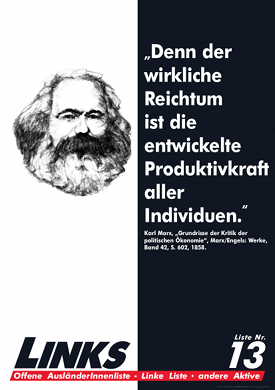 „Denn der wirkliche Reichtum ist die entwickelte Produktivkraft aller Individuen.“