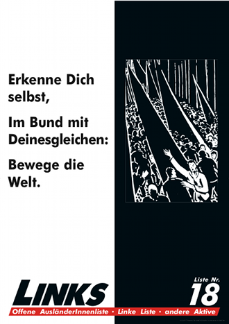 Erkenne Dich selbst, Im Bund mit Deinesgleichen: Bewege die Welt.