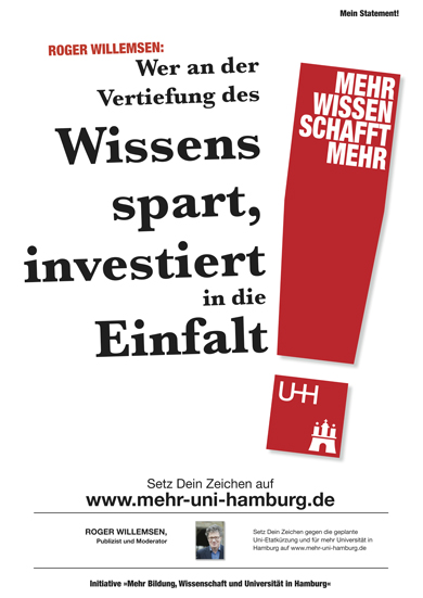 Roger Willemsen: Wer an der Vertiefung des Wissens spart, investiert in die Einfalt